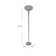 Lampe torchère sur pied 72 po Bertolde