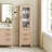 Shenzhen 22in. Aged Natural Oak Storage Cabinet for Bathroom and Living Room-127843820-127843821