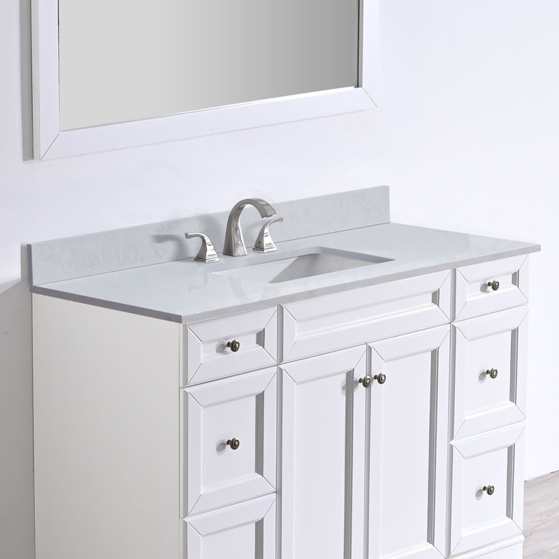 Plateau de meuble-lavabo simple 48 po avec lavabo