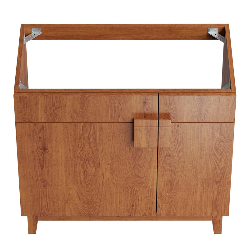 Miles Walnut 36'' Single Bathroom Vanity Cabinet