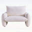 Fauteuil simple surdimensionné avec coussin moelleux pour un confort et un style ultimes-131240866