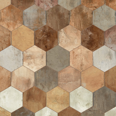 Carreau de porcelaine espagnol pour mur et plancher 10 po x 11 po Terre