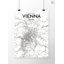 Vienna City Map - No Frame Print-1834677491