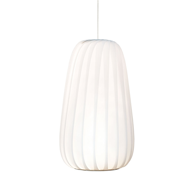 Luminaire suspendu Maxton, H 16,54 po x l 9,84 po x P 9,84 po, Blanc