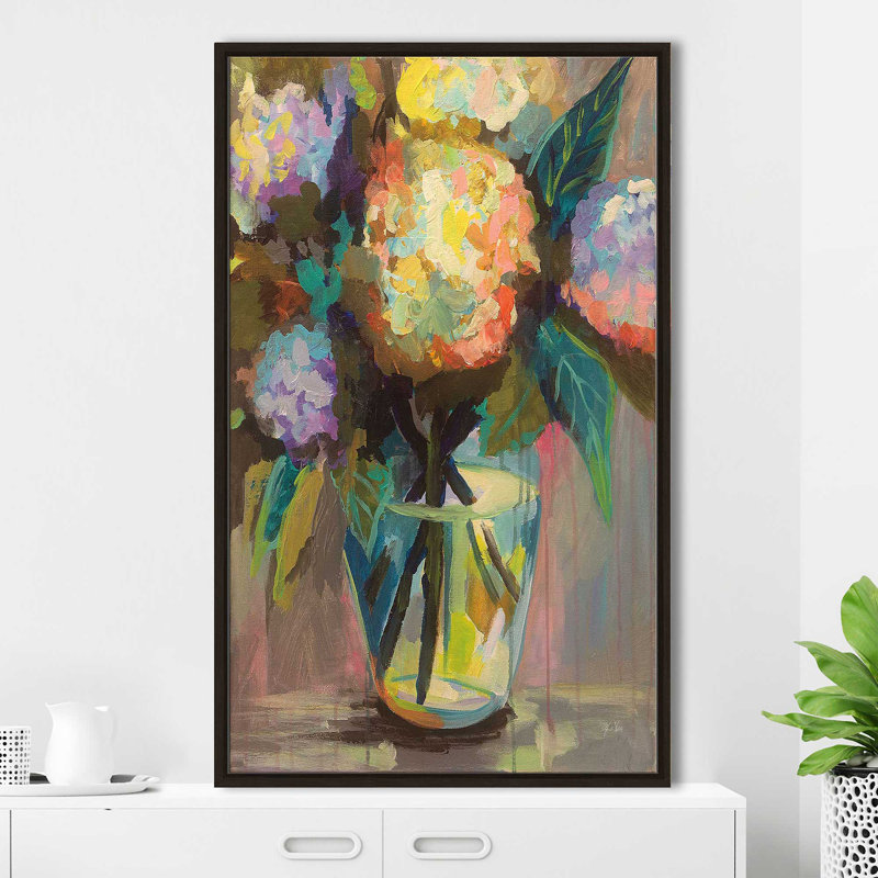Étude de verre - reproduction d'art, Cadre flottant espresso, H 43,5 po x l 27,5 po x P 2 po