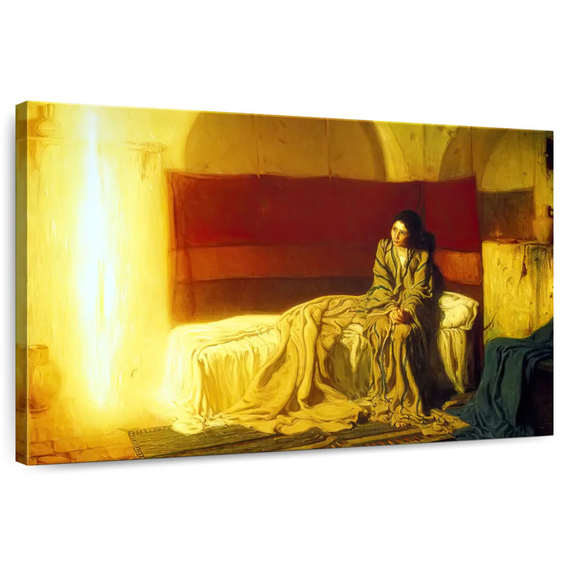 Adella The Annunciation 1898, 8" H x 12" W