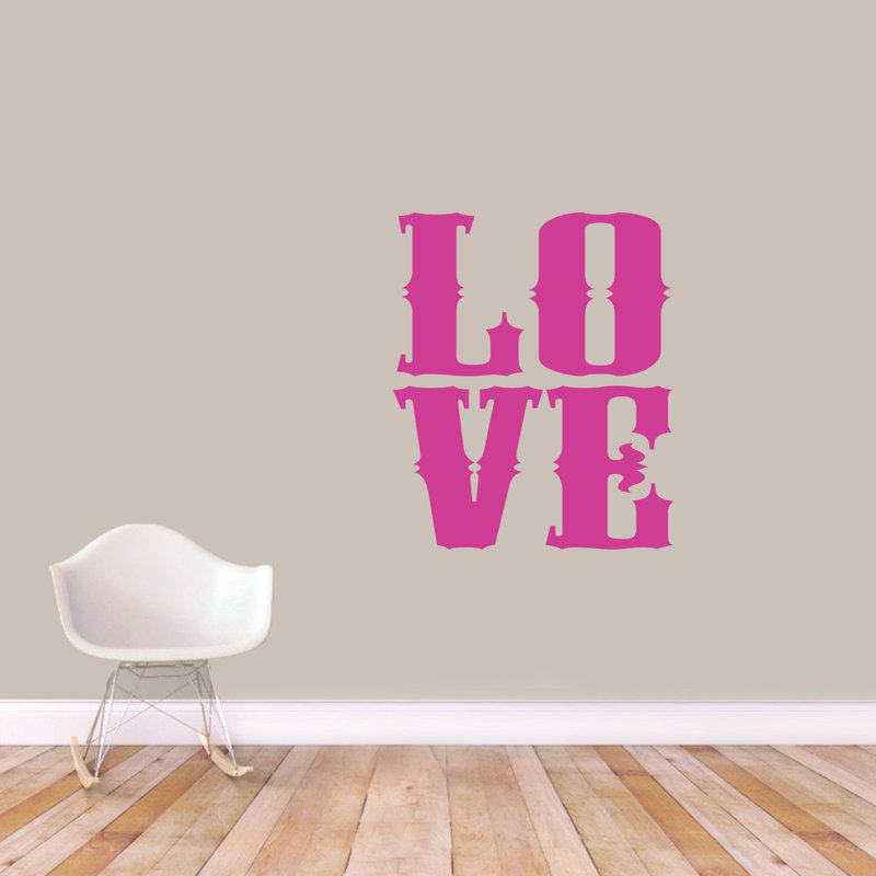 Artrip Text & Numbers Non-Wall Damaging, Hot Pink
