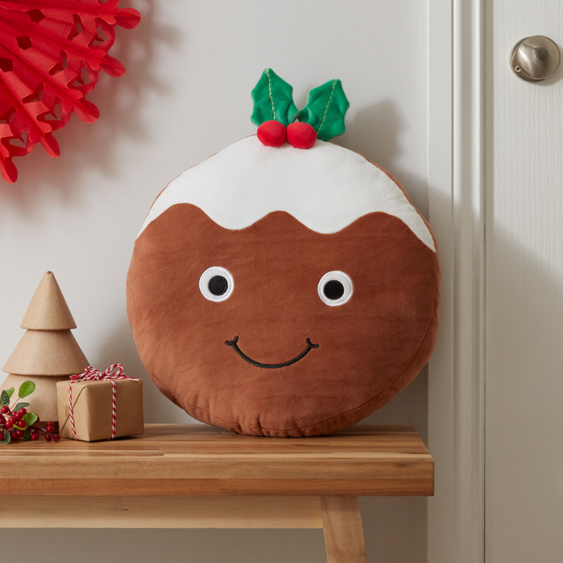 Christmas Pudding 3D Shaped Cushion
