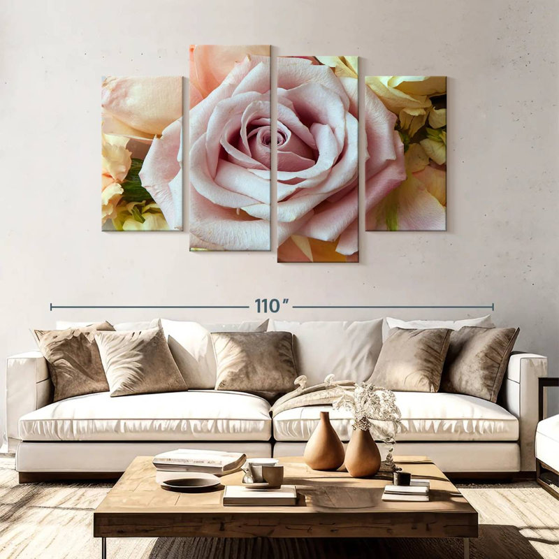 Harnek Romantic Roses, 54" H x 84" W