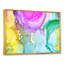 Turquoise et mauve luxueux abstrait fluide - Peinture sur toile-67314036-67314022