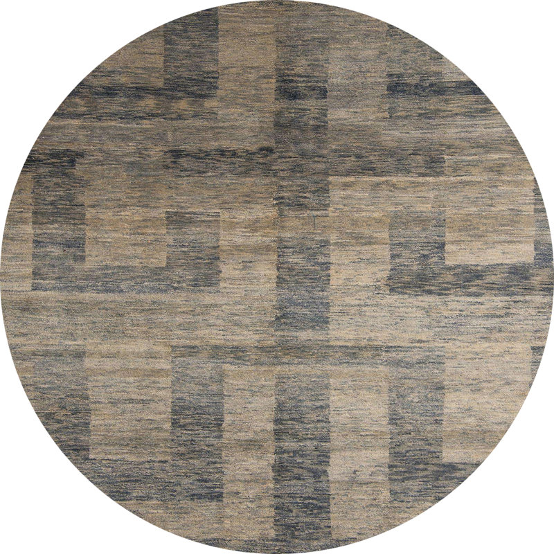Abstract Indoor Rug, Round 7'