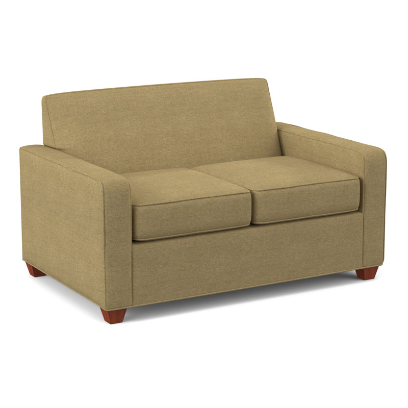 Avery 56" Square Arm Loveseat, BM Cherry, Antic Fawn