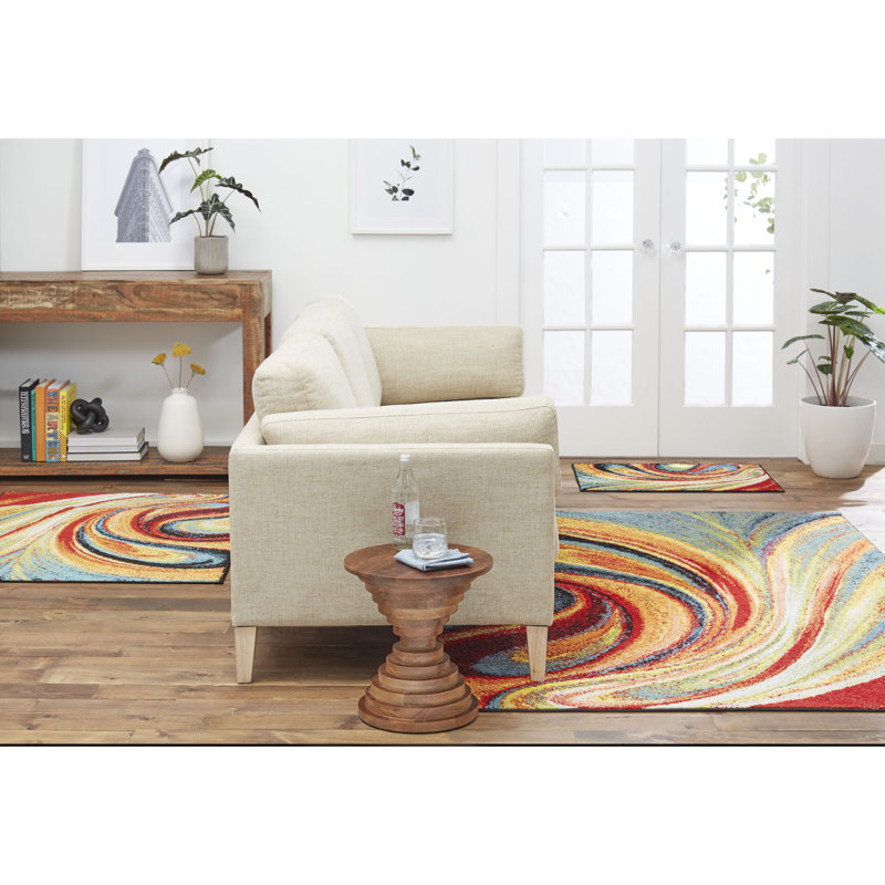 Olgethorpe Abstract Indoor Rug, Rectangle 6'6" X 9'2"
