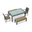 District Outdoor 5 - Piece Dining Set-1201923931