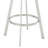 Walnes Modern Industrial Swivel Metal Counter Or Bar Height Barstool With Top Grain Leather Seat-647115851