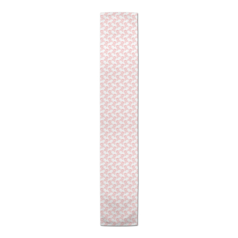 Milligan Tile Table Runner, 90" x 16", Light Pink