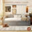 Twin Size Upholstered Daybed with Pop-Up Trundle & USB Charging Ports - Gray, Space-Saving & Stylish-359137189