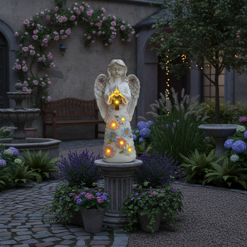 Angels & Cherubs Weather Resistant Resin Garden Statue