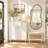 Asymmetrical Bathroom Mirror, Irregular Cloud Wall Vanity Mirror-708062435