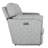 Saxon Gray Power Recline Sofa