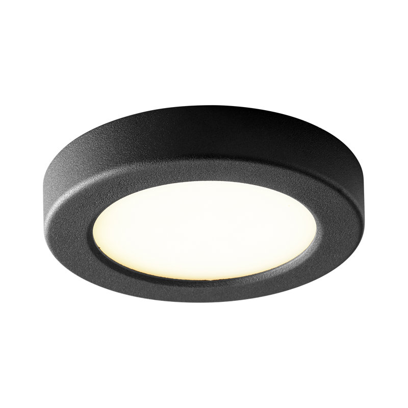 Arizbeth Acrylic Flush Mount, Black, 1" H x 5.5" W x 5.5" D