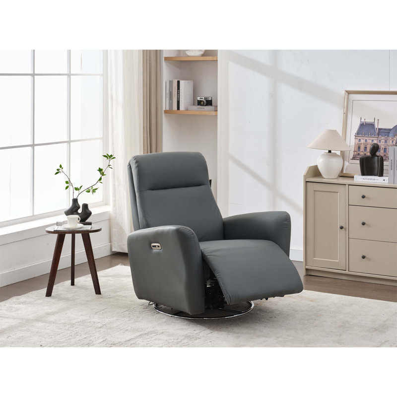 Fauteuil inclinable et pivotant avec 270 fonctions inclinables et berçantes, idéal pour le confort du salon et de la chambre de bébé.