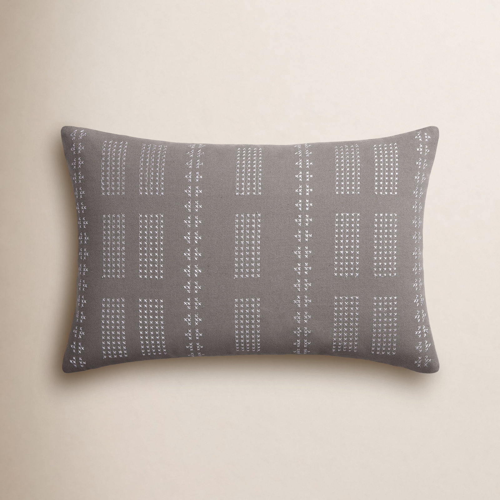 Jean Stoffer x Loloi 21" x 13" Cotton Pillow Cover, Down