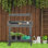 Table de travail en bois Outsunny avec table de travail en bois 36 po