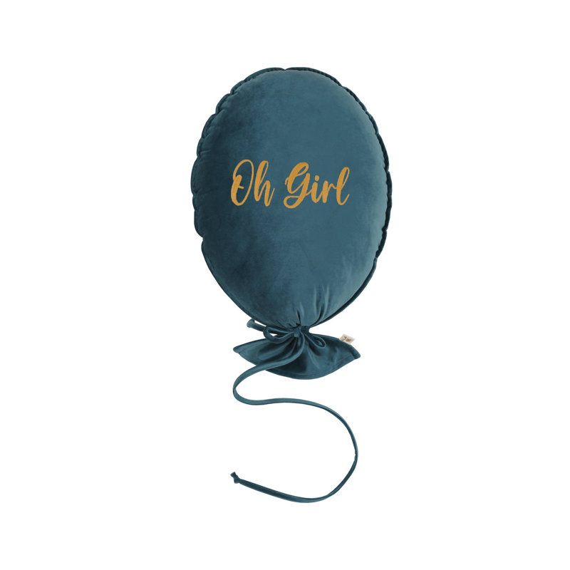 Square Euro Cushion, Crystal Teal / Gold