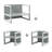 Kids 3 Piece Rectangular Play Table and Chair Set and Bench