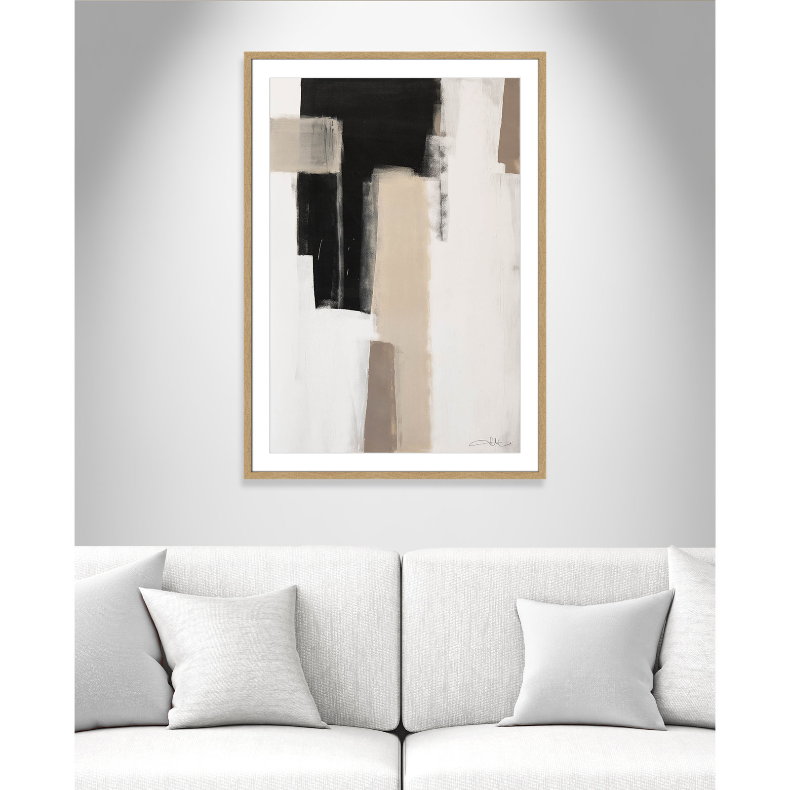 Earth Scapes I by Casa Fine Arts, 41.5" H x 29.5" W x 1.25" D, Natural Woodgrain Picture Framed