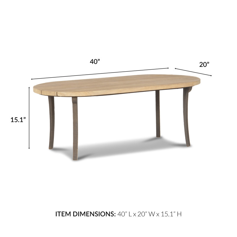Peak Season Side Table, 20.08" W x 40.16" L x 15.16" H