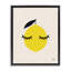 «Lemon with Eyelash», art mural encadré flottant par Jessica Beck-982895749-978377008