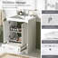 Meuble-lavabo de 24 po avec lavabo en céramique, solutions de rangement polyvalentes, portes à fermeture douce, rangement intérieur élégant, mécanisme, style moderne-2056268585