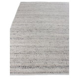 Hesse Hand-Loomed Polyester/Cotton Light Silver Area Rug