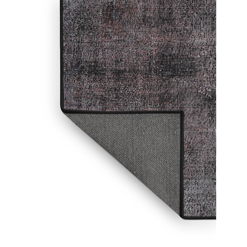 Tapis en laine noir / gris, Rectangle 7 pi x 10 pi
