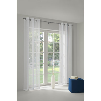 Canadice Semi Sheer Curtain Single Panel