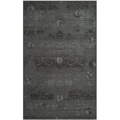Tapis oriental noir / gris Chipp Ongar