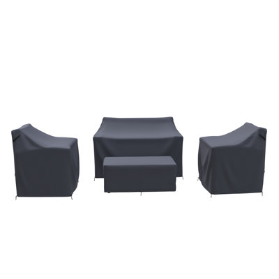 Tisdale Wicker/Rattan Patio Conversation Sets Group Seating Outdoor Furniture Covers by Latitude Run