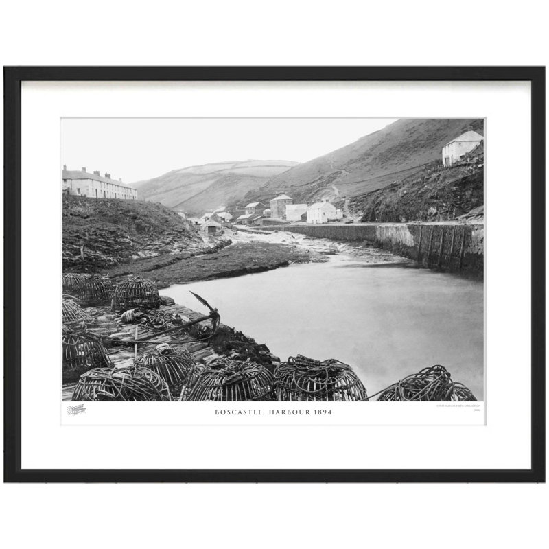 Boscastle, Harbour 1894 - Single Picture Frame Print, 45cm H x 60cm W x 2.3cm D