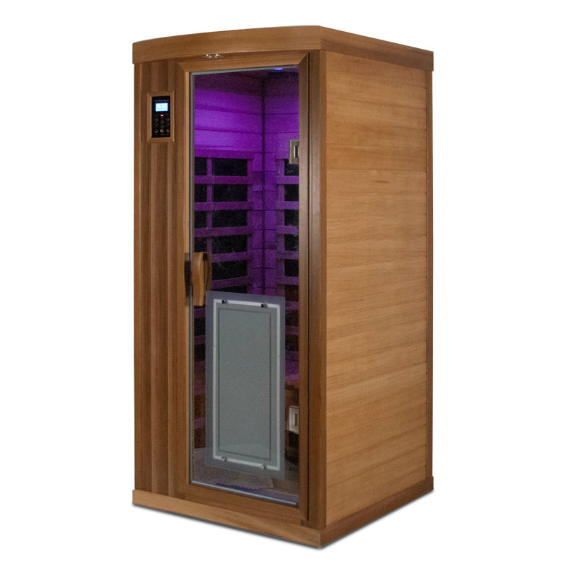 Sauna d'intérieur infrarouge lointain en cèdre rouge