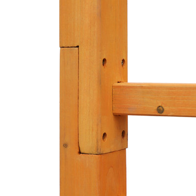85" Wooden Garden In Orange, For Backyard Enhancement And Weddings, Trellis Arch, Improve Your Orange Trellis, Backyards, Charming, Beautify Outdoor Area