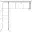 Canapé modulaire avec coussins Canizares