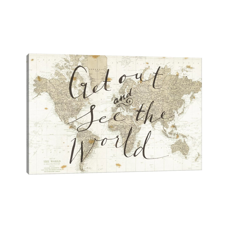 Get Out And See The World by Sara Zieve Miller - Gallery-Wrapped Canvas Giclée on Canvas, Wrapped Canvas