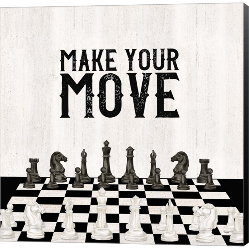 «Rather Be Play Chess IV-Your Move» par Tara Reed, art mural sur toile