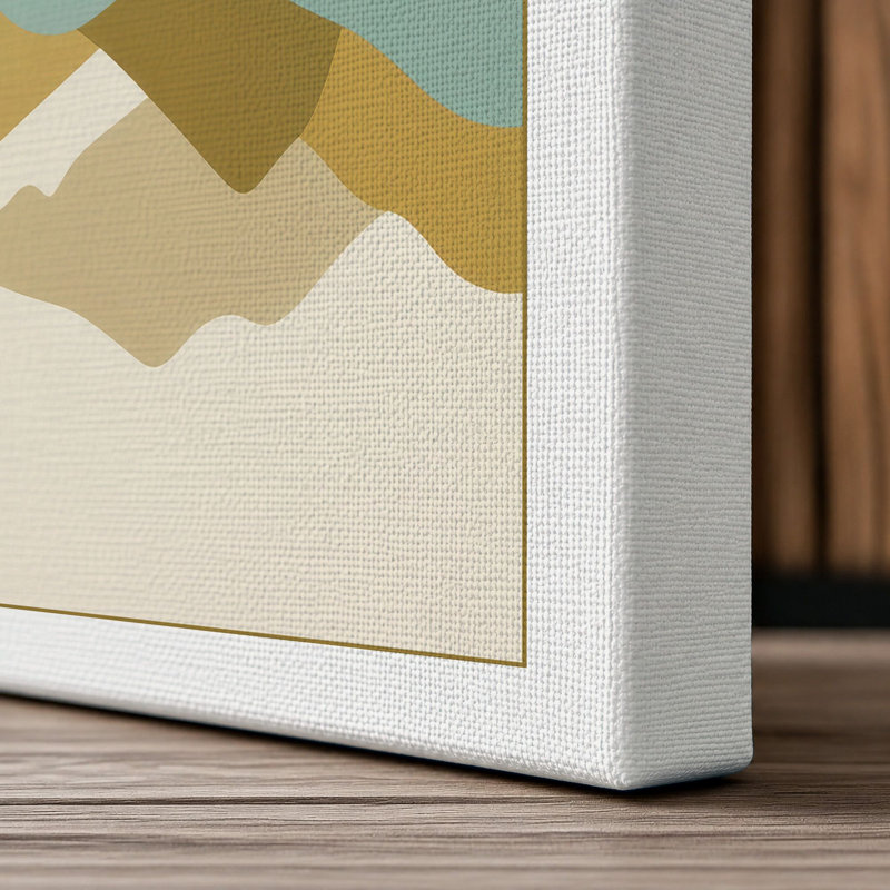 Symmetry in Stone Minimalist - Wrapped Canvas, 30x20 - 76.2 x 50.8 cm, White Border