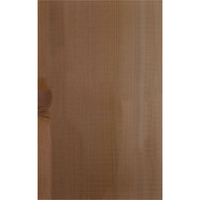 Corbeille Pescadero avec plaque arrière, H 12 po x l 7,5 po x P 12 po, Cèdre rouge, Lisse