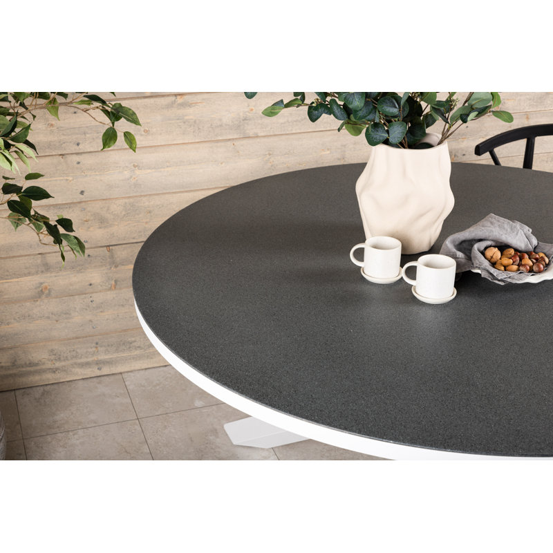 Doney Round Metal Outdoor Dining Table , 140cm cm W 140cm cm D