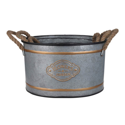 Ensemble de 3 pots décoratifs en métal Huxley