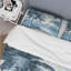 Ensemble de housse de couette Vintage Blue Palm Trees Shadows I - Palms & Palm Trees-107147564